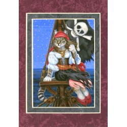 Pirate Cats - Kit Calico 5x7